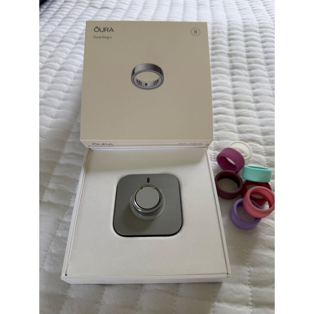 Oura Ring 4 Size 8 Silver